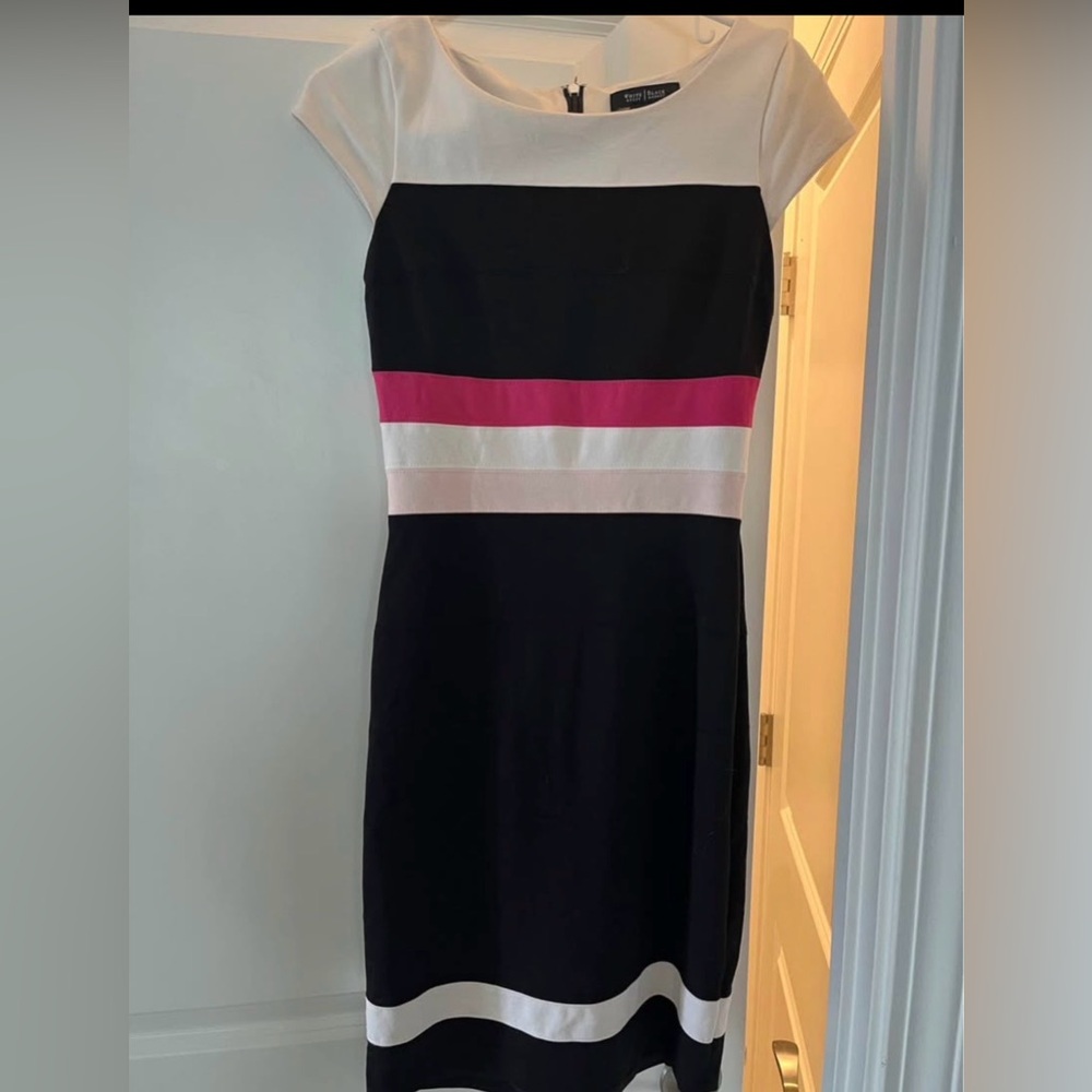 White House Black Market Colorblock Midi Dress